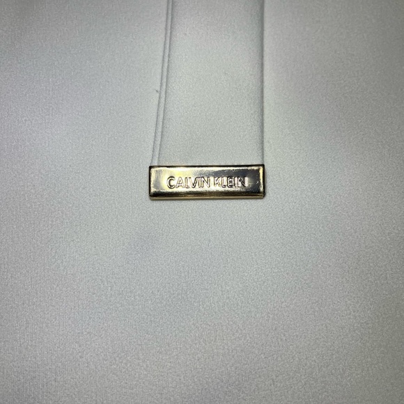 Calvin Klein Women Medium White Tie Belt Long Leg Pants - Picture 2 of 9